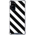 Black and White Geometric Stripes Galaxy S20 FE Clear Case