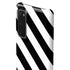 Black and White Geometric Stripes Galaxy S20 Lite Case