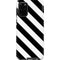 Black and White Geometric Stripes Galaxy S20 Plus Pro Case