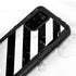 Black and White Geometric Stripes Galaxy S20 Plus Waterproof Case