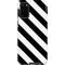 Black and White Geometric Stripes Galaxy S20 Pro Case