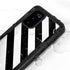 Black and White Geometric Stripes Galaxy S20 Waterproof Case
