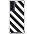 Black and White Geometric Stripes Galaxy S21 5G Clear Case