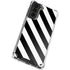 Black and White Geometric Stripes Galaxy S21 5G Clear Case