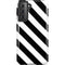 Black and White Geometric Stripes Galaxy S21 5G Pro Case