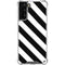 Black and White Geometric Stripes Galaxy S21 Plus 5G Clear Case