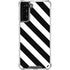 Black and White Geometric Stripes Galaxy S21 Plus 5G Clear Case