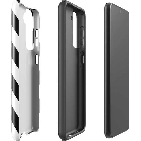 Black and White Geometric Stripes Galaxy S21 Plus 5G Pro Case