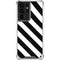 Black and White Geometric Stripes Galaxy S21 Ultra 5G Clear Case