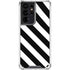 Black and White Geometric Stripes Galaxy S21 Ultra 5G Clear Case