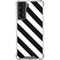 Black and White Geometric Stripes Galaxy S22 Clear Case