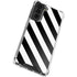 Black and White Geometric Stripes Galaxy S22 Clear Case