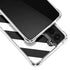 Black and White Geometric Stripes Galaxy S22 Plus Clear Case