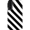 Black and White Geometric Stripes Galaxy S22 Plus Pro Case