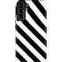 Black and White Geometric Stripes Galaxy S22 Plus Pro Case
