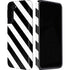 Black and White Geometric Stripes Galaxy S22 Plus Pro Case