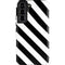 Black and White Geometric Stripes Galaxy S22 Pro Case
