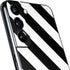 Black and White Geometric Stripes Galaxy S22 Skin