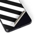 Black and White Geometric Stripes Galaxy S22 Skin