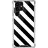 Black and White Geometric Stripes Galaxy S22 Ultra Clear Case