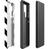 Black and White Geometric Stripes Galaxy S22 Ultra Pro Case