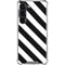 Black and White Geometric Stripes Galaxy S23 Clear Case