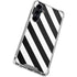Black and White Geometric Stripes Galaxy S23 FE Clear Case