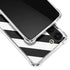 Black and White Geometric Stripes Galaxy S23 Plus Clear Case