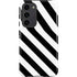 Black and White Geometric Stripes Galaxy S23 Plus Pro Case