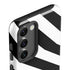 Black and White Geometric Stripes Galaxy S23 Plus Pro Case