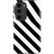 Black and White Geometric Stripes Galaxy S23 Pro Case