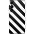 Black and White Geometric Stripes Galaxy S23 Skin