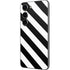 Black and White Geometric Stripes Galaxy S23 Skin