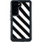 Black and White Geometric Stripes Galaxy S23 Waterproof Case