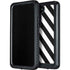 Black and White Geometric Stripes Galaxy S23 Waterproof Case