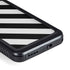 Black and White Geometric Stripes Galaxy S23 Waterproof Case