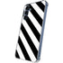 Black and White Geometric Stripes Galaxy S24 Clear Case