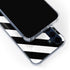 Black and White Geometric Stripes Galaxy S24 Clear Case