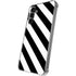 Black and White Geometric Stripes Galaxy S24 Plus Clear Case