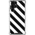 Black and White Geometric Stripes Galaxy S24 Ultra Clear Case