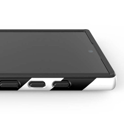 Black and White Geometric Stripes Galaxy S24 Ultra Impact Case