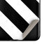 Black and White Geometric Stripes Galaxy Z Flip Skin