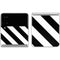Black and White Geometric Stripes Galaxy Z Flip4 5G Skin