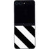 Black and White Geometric Stripes Galaxy Z Flip5 5G Skin