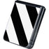 Black and White Geometric Stripes Galaxy Z Flip5 5G Skin