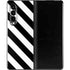 Black and White Geometric Stripes Galaxy Z Fold3 5G Skin
