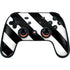 Black and White Geometric Stripes Google Stadia Controller Skin