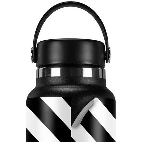 Black and White Geometric Stripes Hydro Flask 32oz Wide Mouth Skin