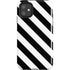 Black and White Geometric Stripes iPhone 11 Impact Case