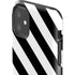 Black and White Geometric Stripes iPhone 11 Impact Case
